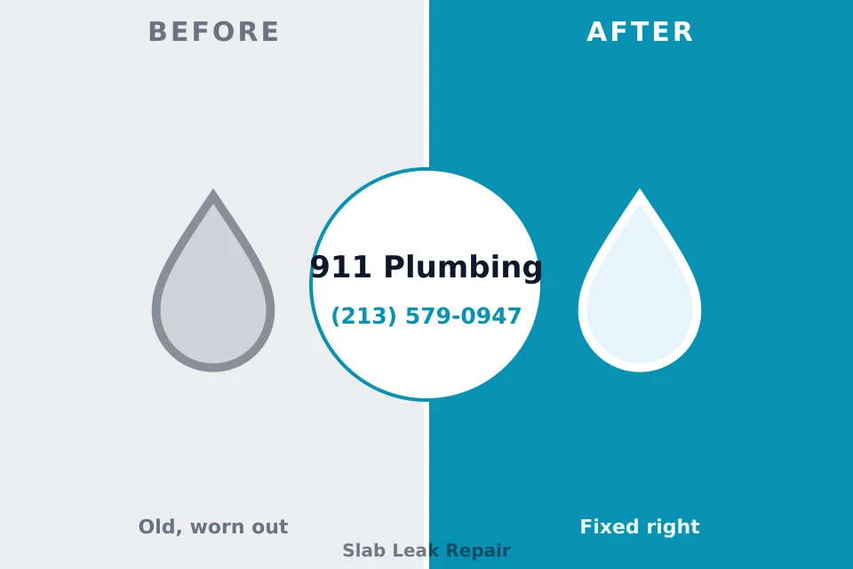 Before and after: plumbing company State Line, PA